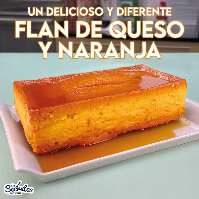 Flan de Queso y Naranja