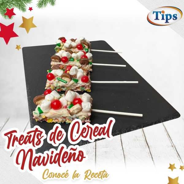 Treats de Cereal Navideño