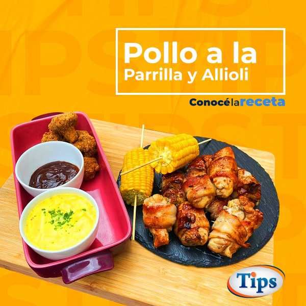 Pollo a la Parrilla y Allioli