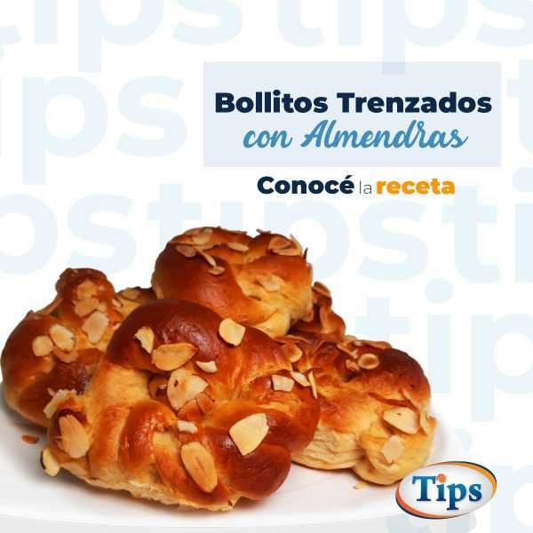 Bollitos Trenzados con Almendras