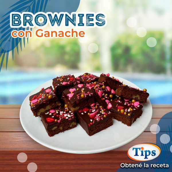 Brownies con Ganache