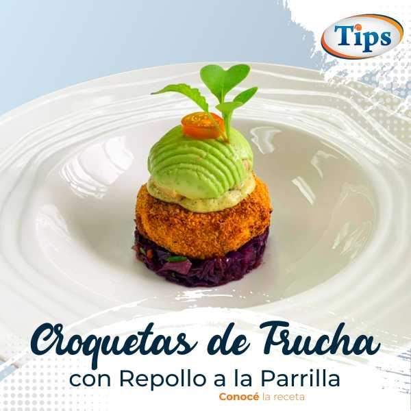 Croquetas de Trucha con Repollo a la Parrilla