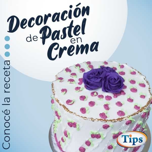 Decoración de Pastel en Crema