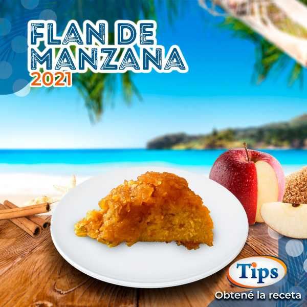 Flan de Manzana