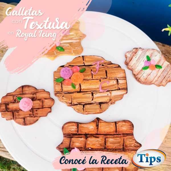 Galletas con Textura en Royal Icing