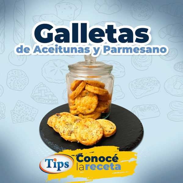 Galletas de Aceitunas y Parmesano