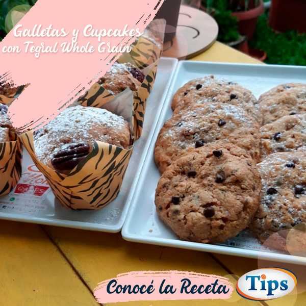Galletas y Cupcakes con Tegral Whole Grain