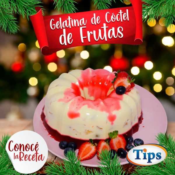Gelatina de Cóctel de Frutas