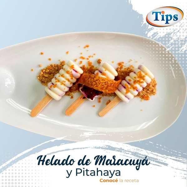 Helado de Maracuyá y Pitahaya