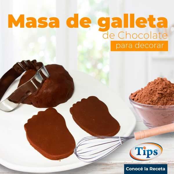 Masa de Chocolate para Decorar Galletas
