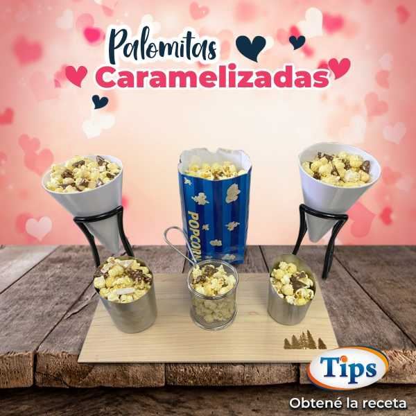 Palomitas Caramelizadas con Pecanas
