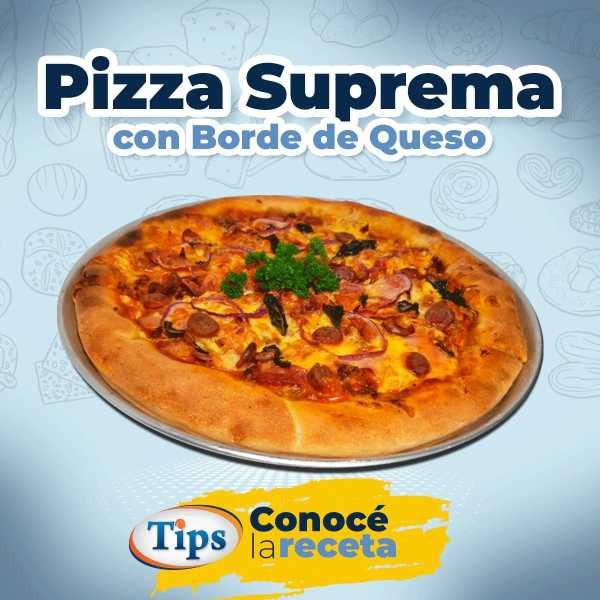 Pizza Suprema con Borde de Queso