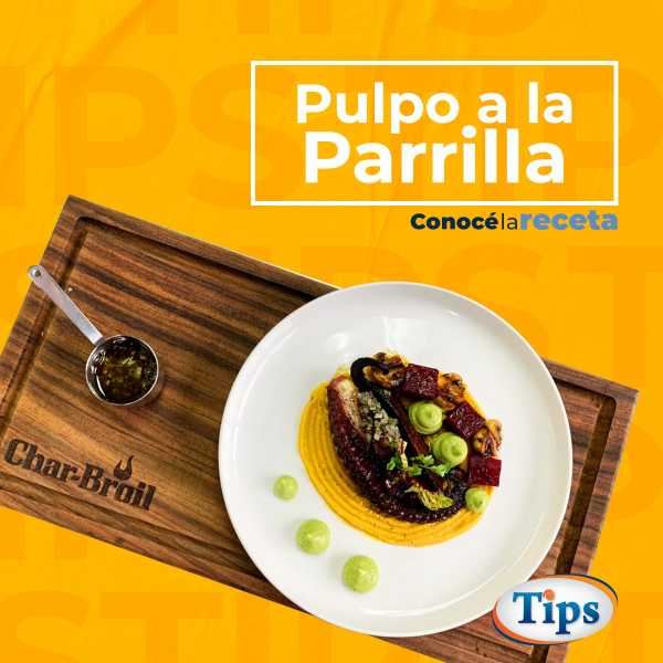 Pulpo a la Parrilla con Remolacha Caramelizada