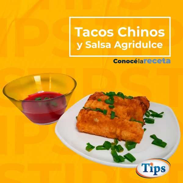 Tacos Chinos y Salsa Agridulce