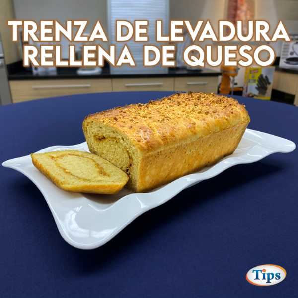 Trenza de Levadura Rellena de Queso