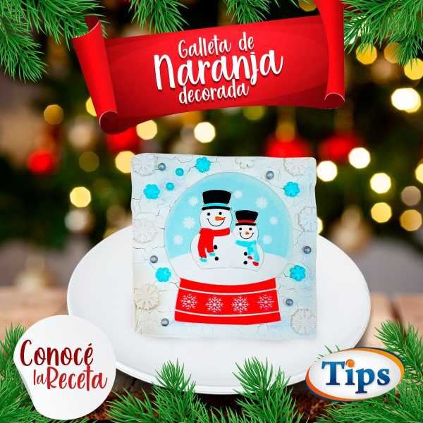 Galleta de Naranja con Decoración Wilton