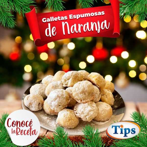 Galletas Espumosas de Naranja