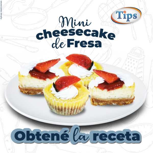 Mini Cheesecake de Fresa