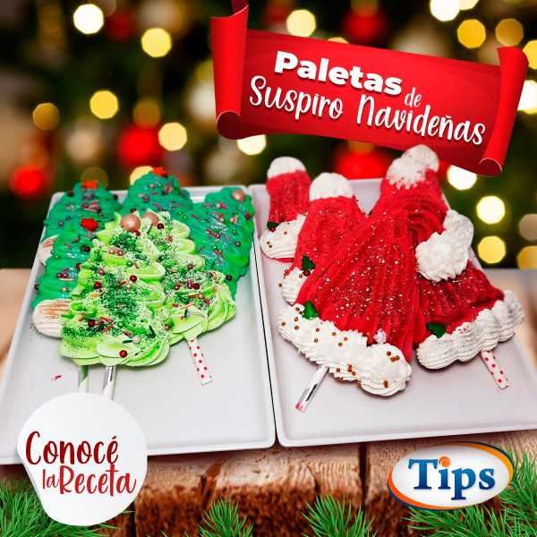 Paletas de Suspiro Navideño