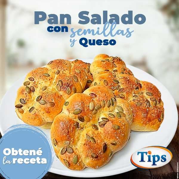 Pan Salado con Semillas de Calabaza y Parmesano