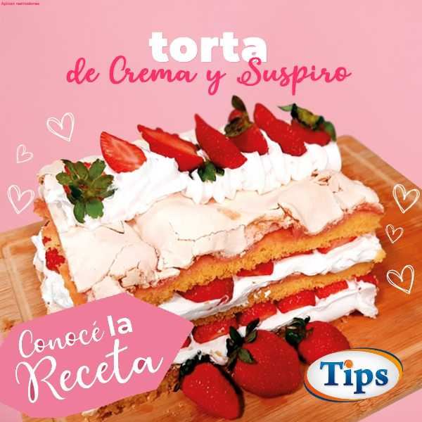 Pastel de Suspiro y Crema