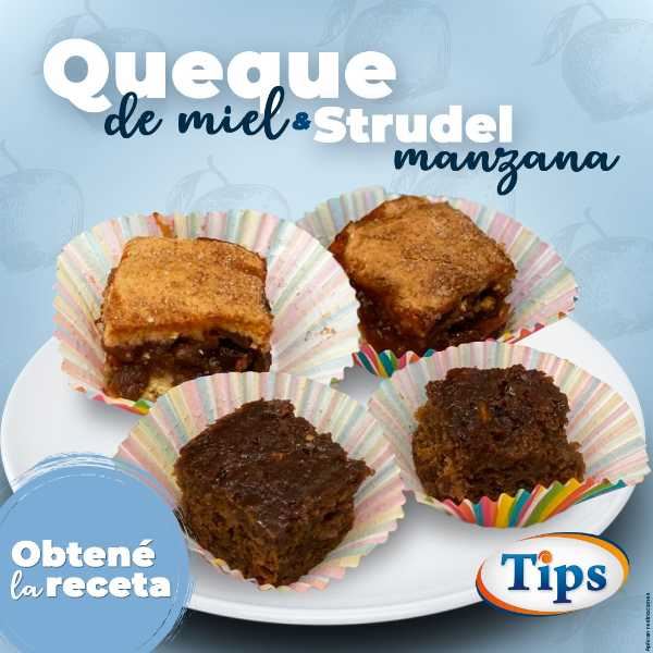 Queque de Miel y Strudel de Manzana Rosita