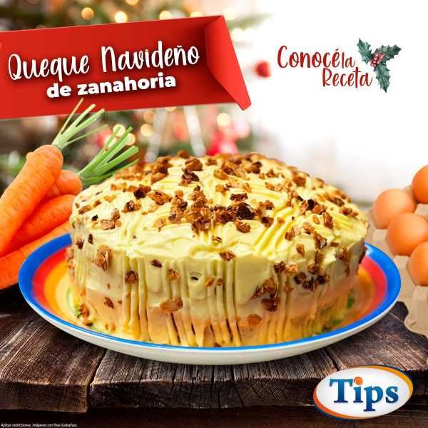 Queque de Zanahoria Navideño
