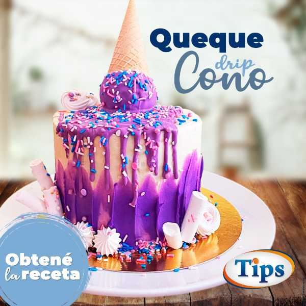 Queque Drip de Cono