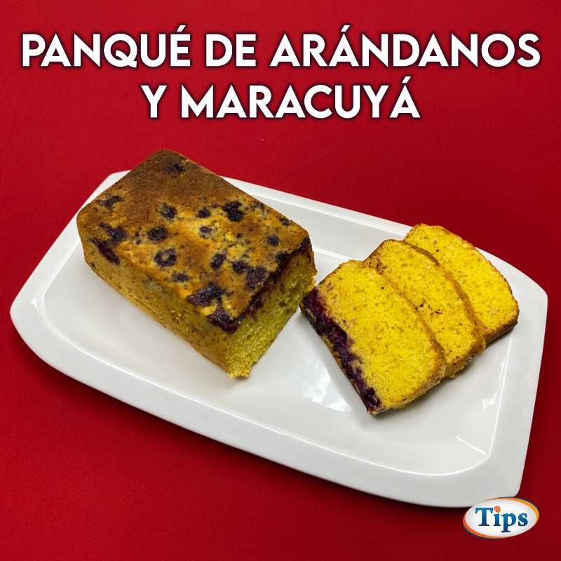 Panqueque de Maracuyá y Arandános