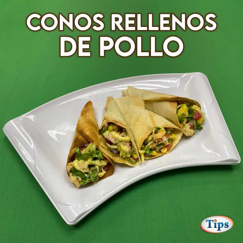 Conos Rellenos de Pollo