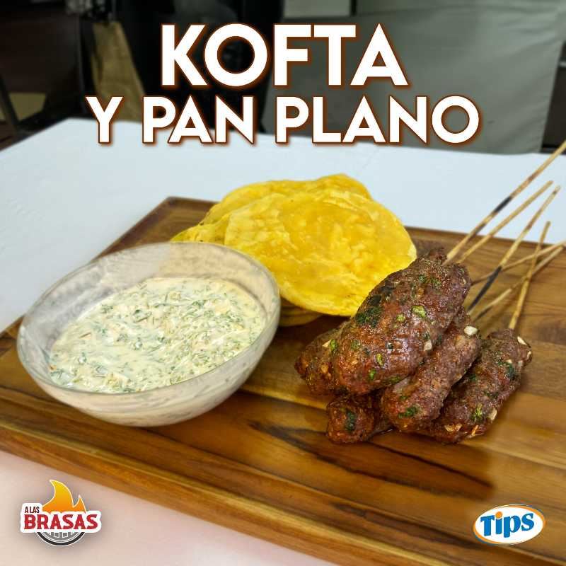 Kofta y Pan Plano