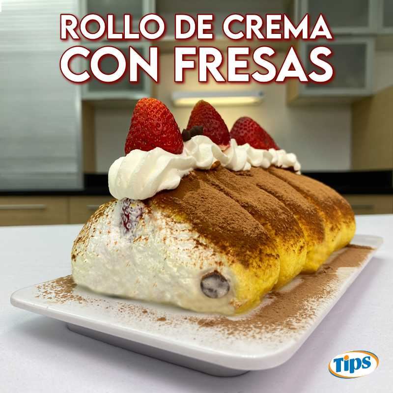 Rollo de Crema de Fresas