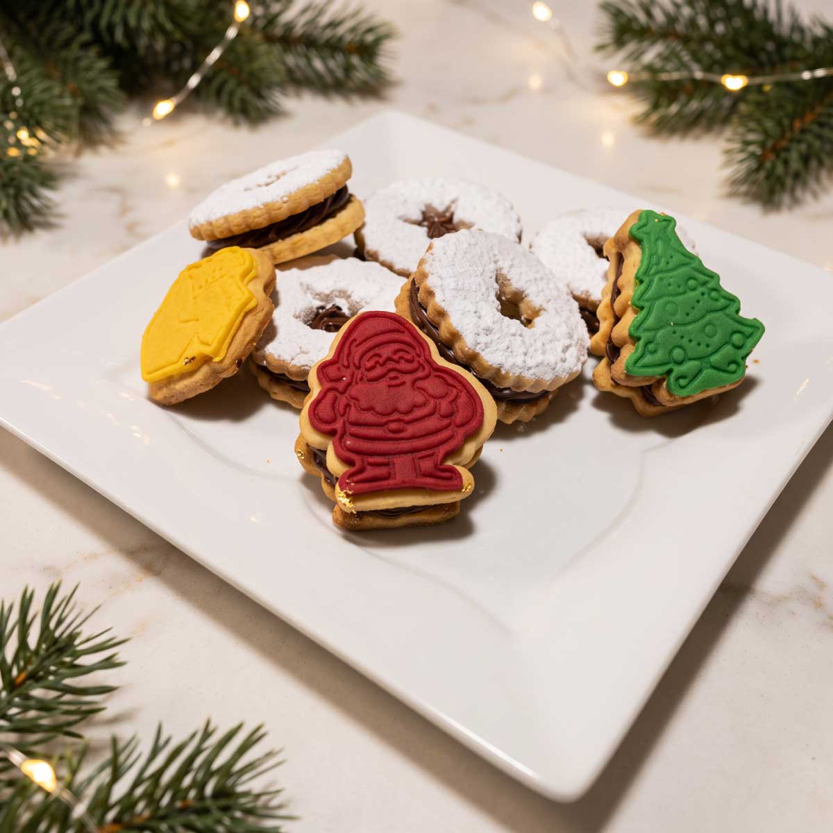 Alfajores Rellenos de Crema de Chocolate