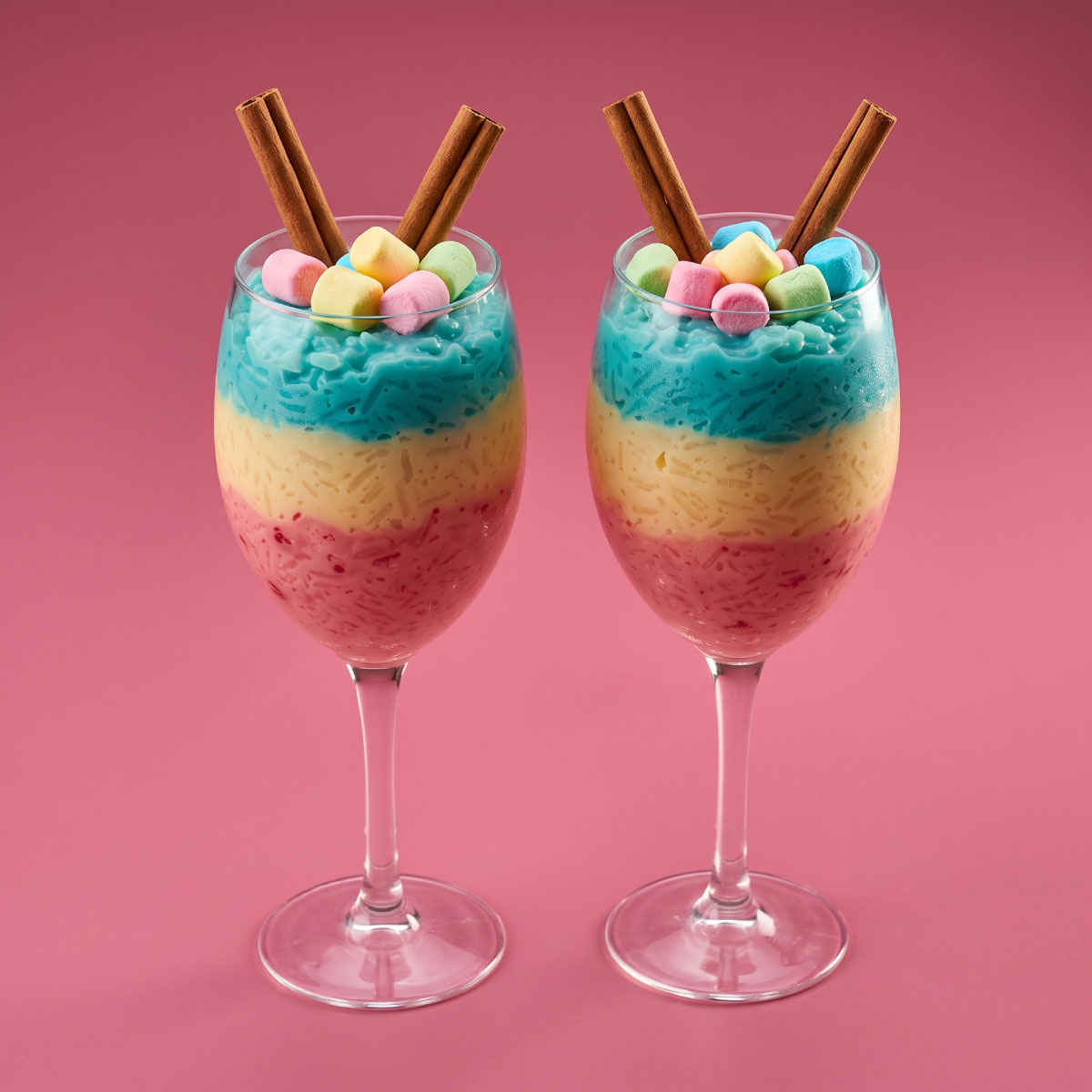Arroz con Leche y Marshmallow de Colores