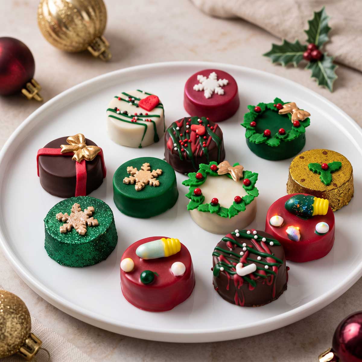 Mini Oreos Navideños