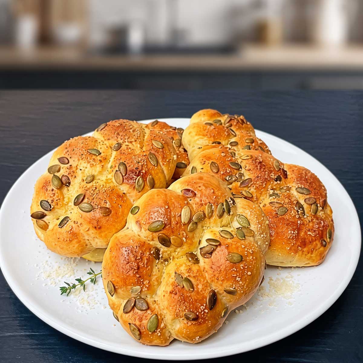 Pan Salado con Semillas de Calabaza y Parmesano