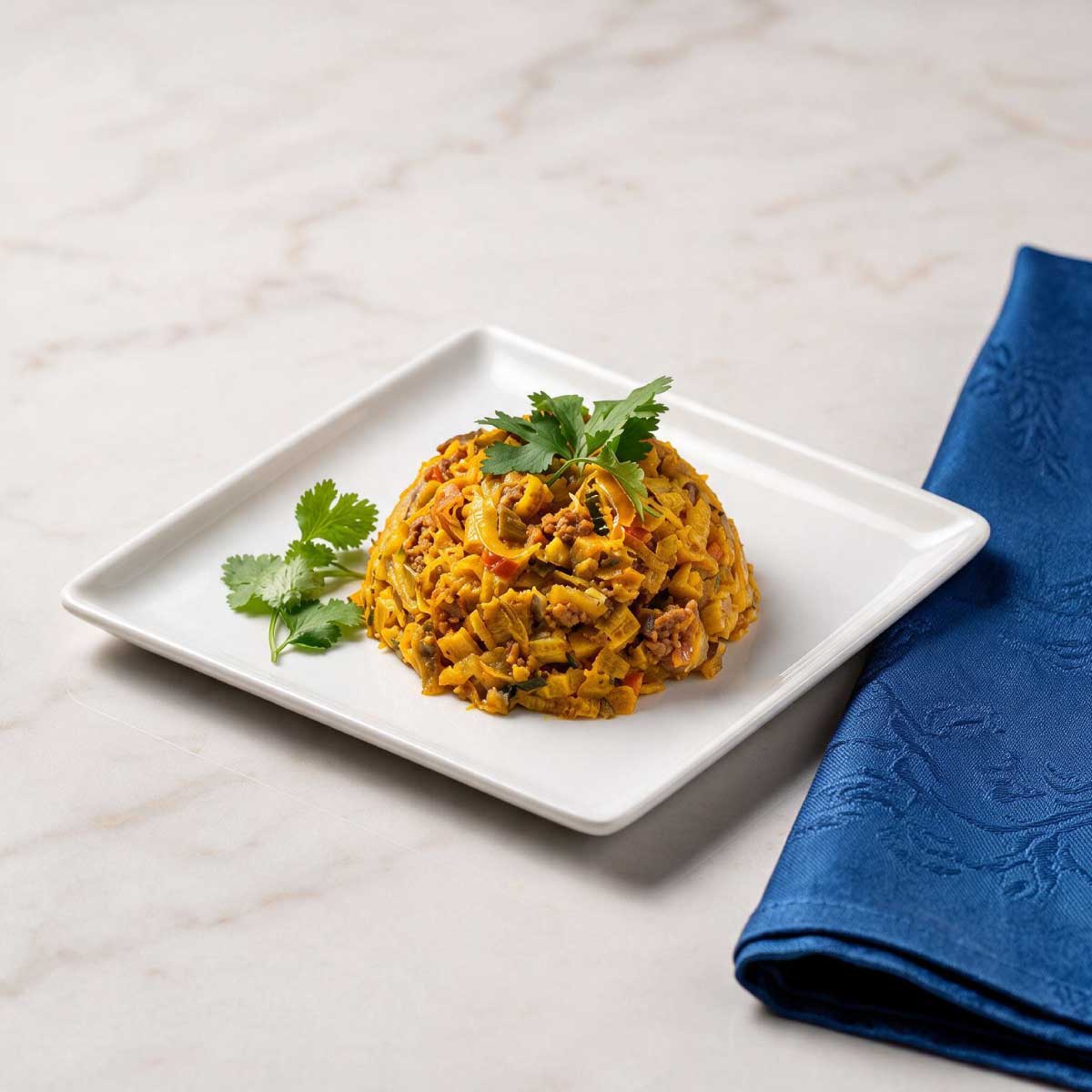 Picadillo Sancarleño con Cáscara de Plátano