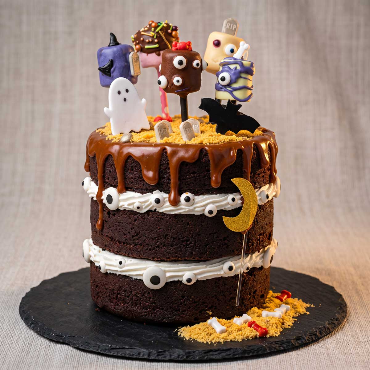 Queque de Chocolate Halloween
